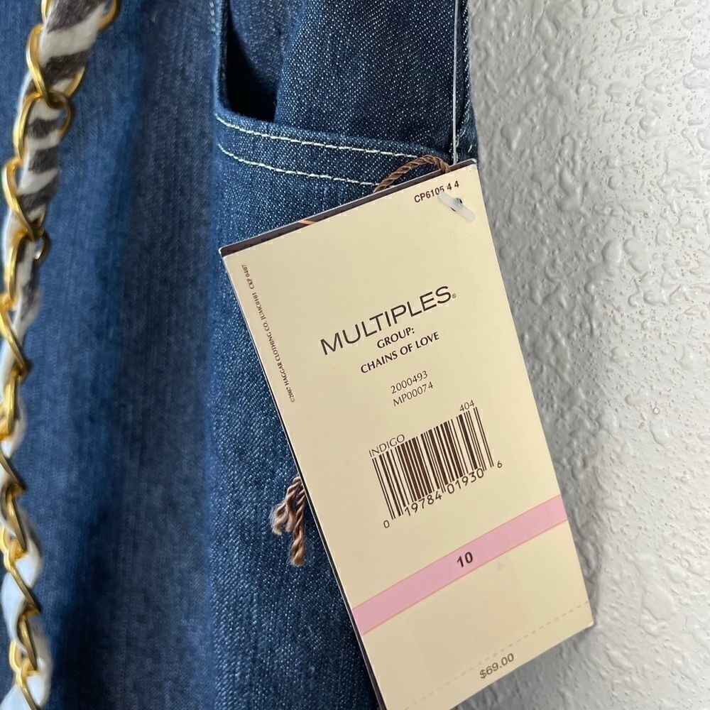 NWT Multiples Matching Denim Jacket & Pants Size L - Picture 14 of 16